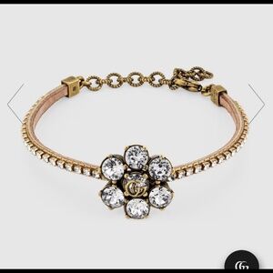 100% Authentic Gucci Double G Crystal Bracelet